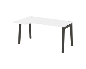 Стол эргономичный левый, опоры - массив дерева 158x98x75 Оникс Вуд / Onix Wood images