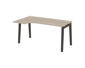 Стол эргономичный левый, опоры - массив дерева 158x98x75 Оникс Вуд / Onix Wood images