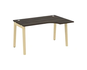 Стол эргономичный правый, опоры - массив дерева 138x98x75 Оникс Вуд / Onix Wood images