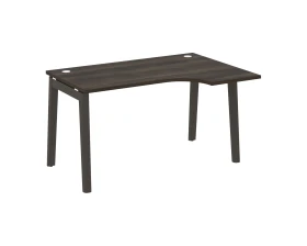 Стол эргономичный правый, опоры - массив дерева 138x98x75 Оникс Вуд / Onix Wood images