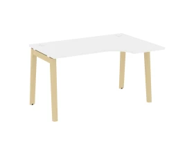 Стол эргономичный правый, опоры - массив дерева 138x98x75 Оникс Вуд / Onix Wood images