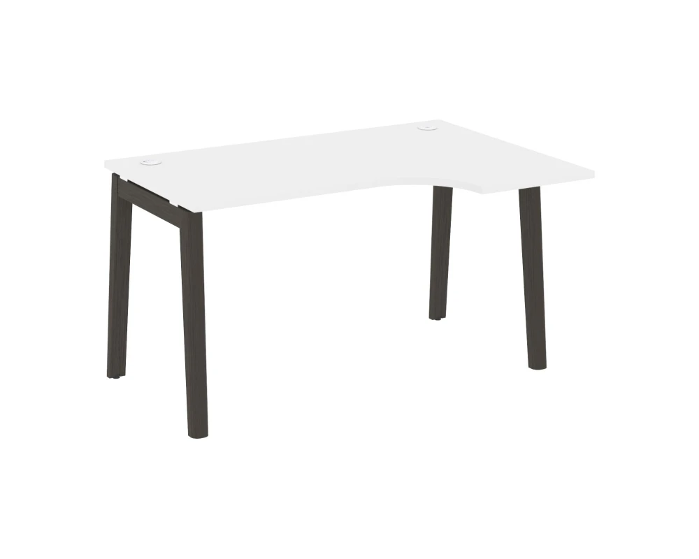 Стол эргономичный правый, опоры - массив дерева 138x98x75 Оникс Вуд / Onix Wood