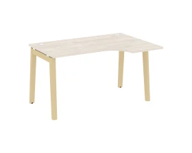 Стол эргономичный правый, опоры - массив дерева 138x98x75 Оникс Вуд / Onix Wood images