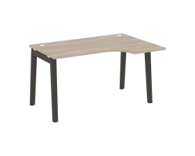 Стол эргономичный правый, опоры - массив дерева 138x98x75 Оникс Вуд / Onix Wood images