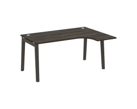 Стол эргономичный правый, опоры - массив дерева 158x118x75 Оникс Вуд / Onix Wood images