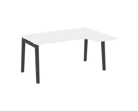 Стол эргономичный правый, опоры - массив дерева 158x118x75 Оникс Вуд / Onix Wood images