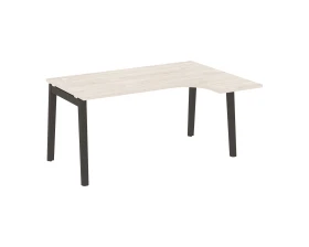 Стол эргономичный правый, опоры - массив дерева 158x118x75 Оникс Вуд / Onix Wood images