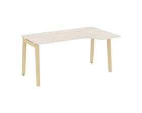 Стол эргономичный правый, опоры - массив дерева 158x98x75 Оникс Вуд / Onix Wood images