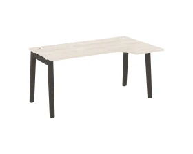 Стол эргономичный правый, опоры - массив дерева 158x98x75 Оникс Вуд / Onix Wood images