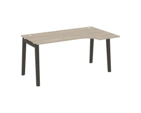 Стол эргономичный правый, опоры - массив дерева 158x98x75 Оникс Вуд / Onix Wood images