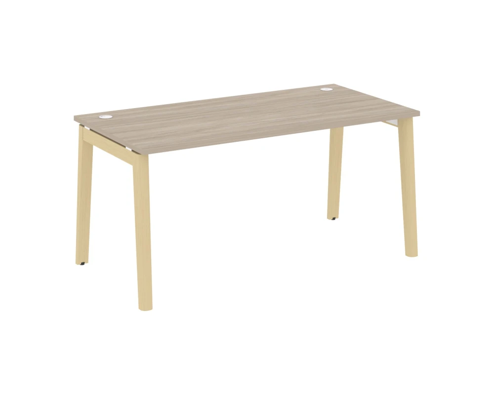 Стол письменный, опоры - массив дерева 158x80x75 Оникс Вуд / Onix Wood