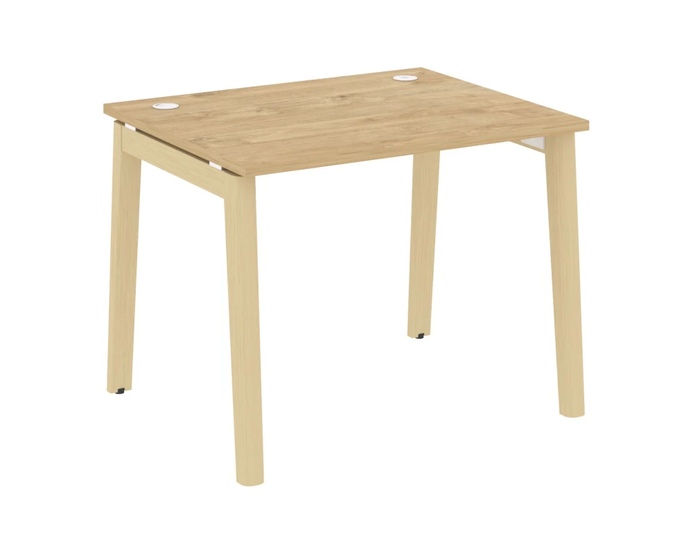 Стол письменный, опоры - массив дерева 98x80x75 Оникс Вуд / Onix Wood