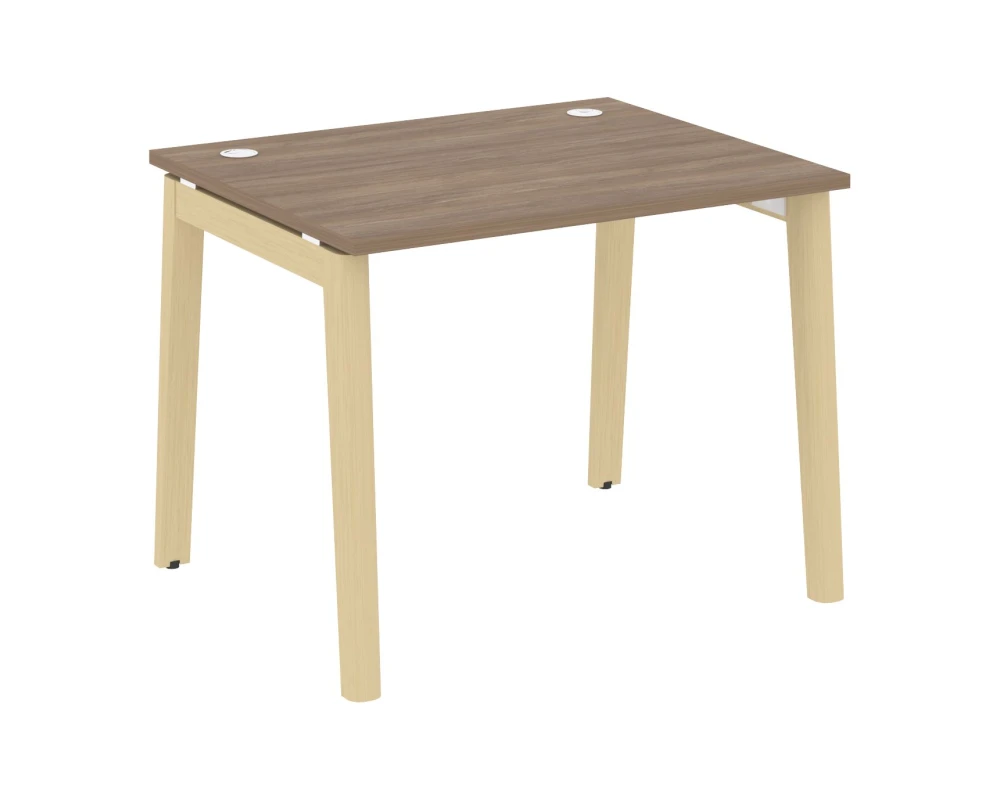 Стол письменный, опоры - массив дерева 98x80x75 Оникс Вуд / Onix Wood