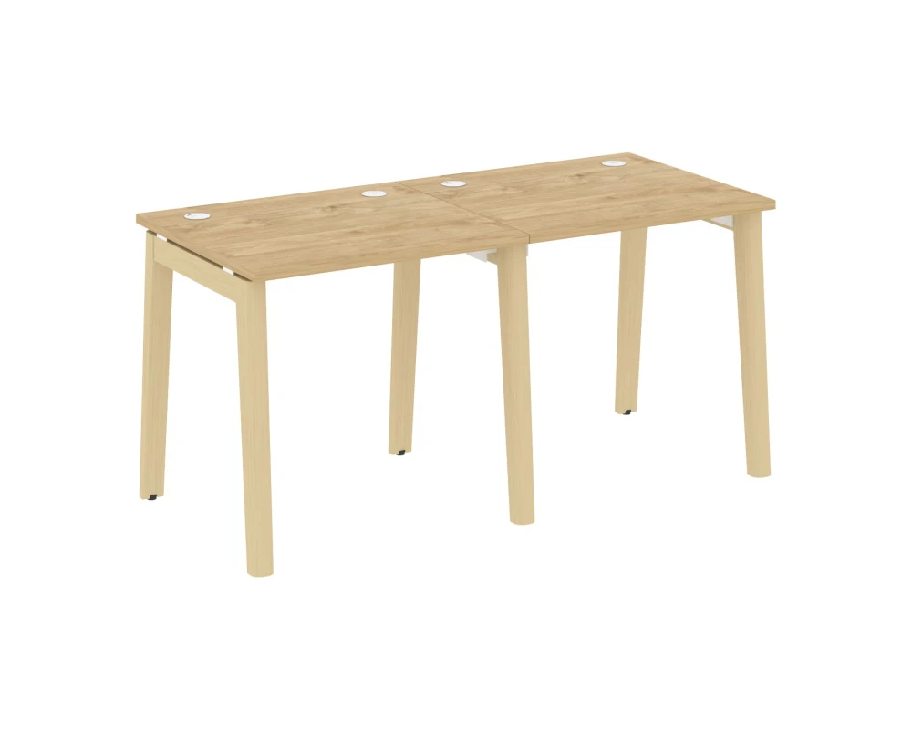 Рабочая станция, опоры - массив дерева 156x72x75 Оникс Вуд / Onix Wood