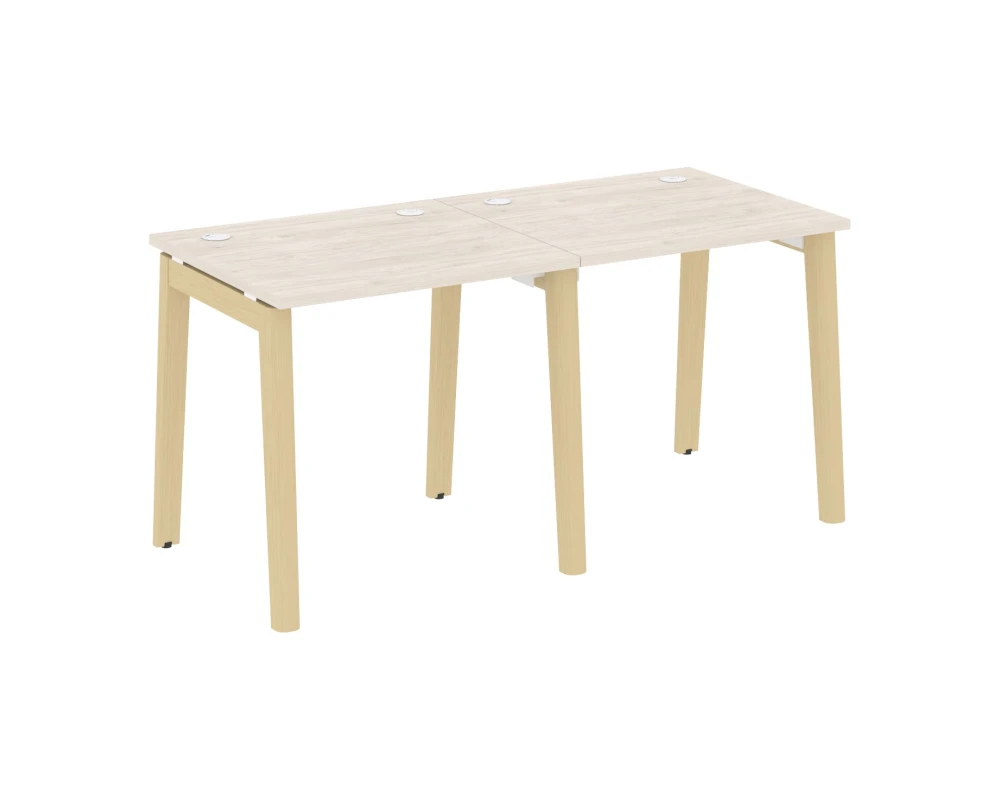 Рабочая станция, опоры - массив дерева 156x72x75 Оникс Вуд / Onix Wood