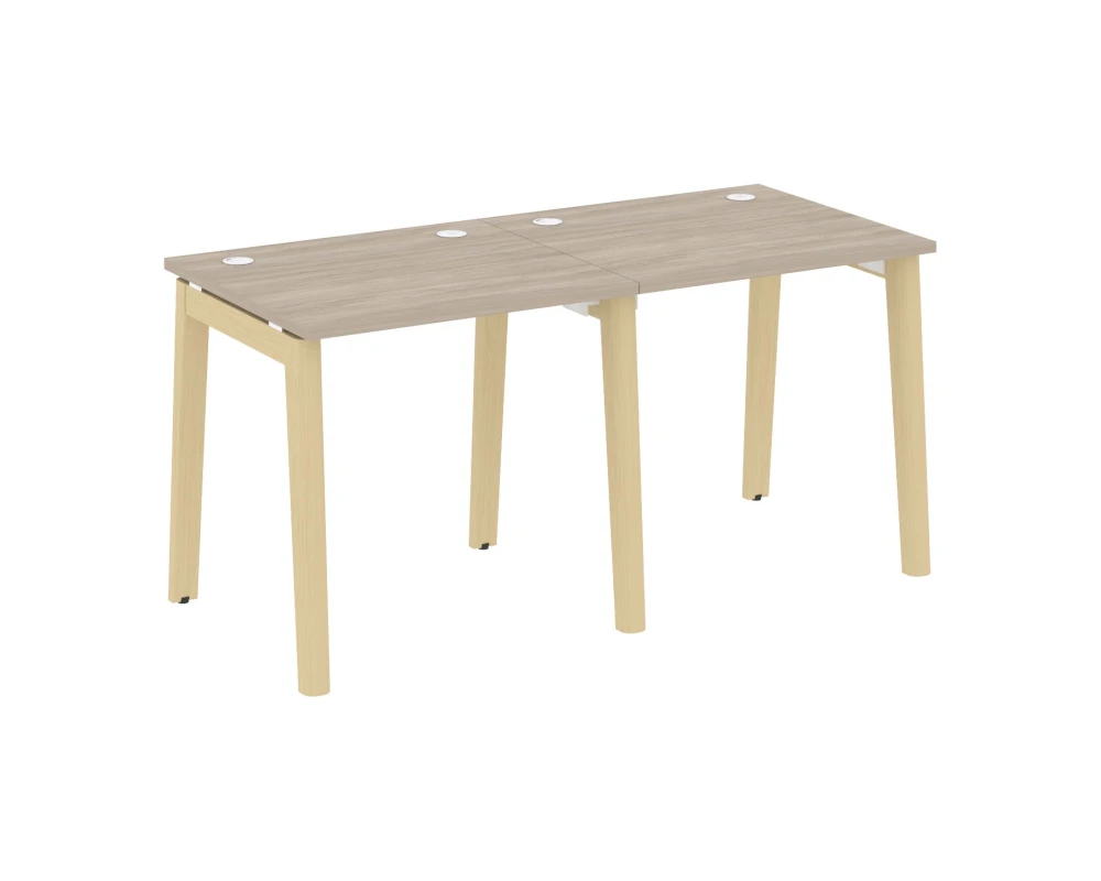 Рабочая станция, опоры - массив дерева 156x72x75 Оникс Вуд / Onix Wood