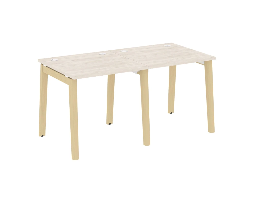 Рабочая станция, опоры - массив дерева 156x80x75 Оникс Вуд / Onix Wood