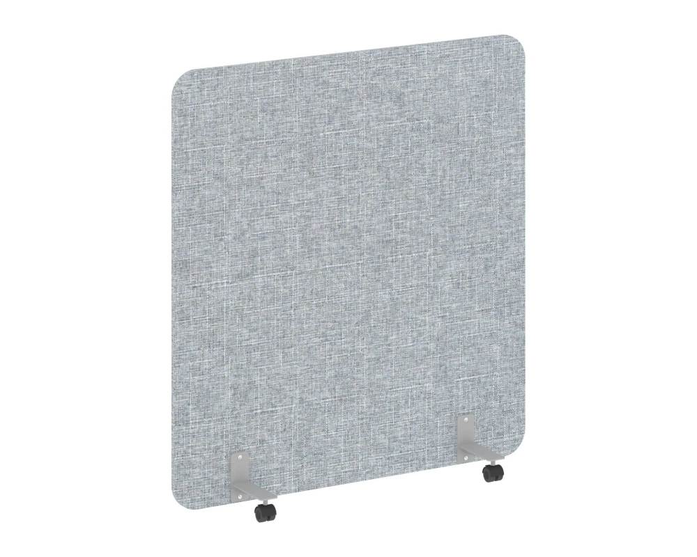 Перегородка на металлических опорах, на роликах 1360x18x1500 Р-лайн софт / R-line soft