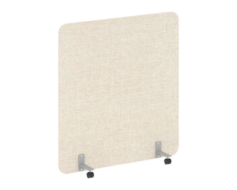 Перегородка на металлических опорах, на роликах 1360x18x1500 Р-лайн софт / R-line soft