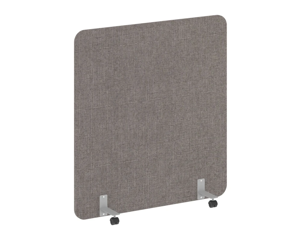 Перегородка на металлических опорах, на роликах 1360x18x1500 Р-лайн софт / R-line soft