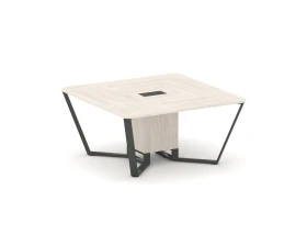 Стол переговорный квадратный ЛДСП/краш. металл 1600x1600x750 Стил Мит / Steel Meet images