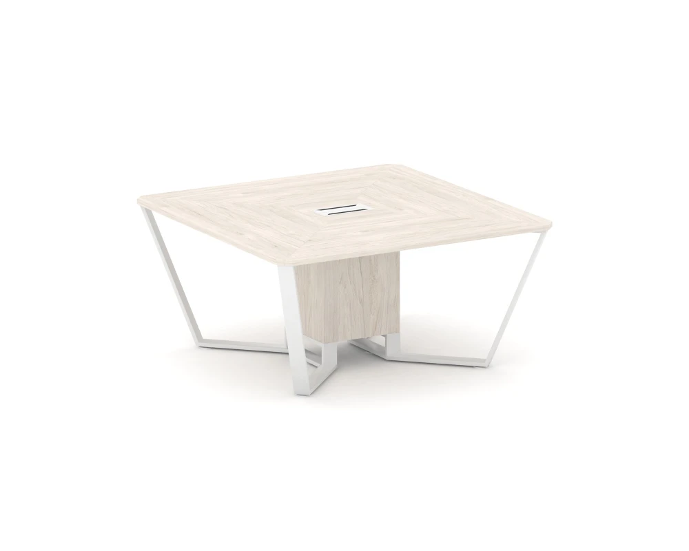 Стол переговорный квадратный ЛДСП/краш. металл 1600x1600x750 Стил Мит / Steel Meet