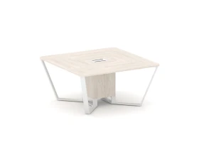 Стол переговорный квадратный ЛДСП/краш. металл 1600x1600x750 Стил Мит / Steel Meet images