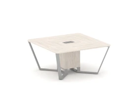 Стол переговорный квадратный ЛДСП/краш. металл 1600x1600x750 Стил Мит / Steel Meet images