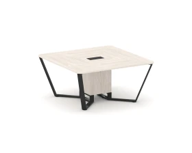 Стол переговорный квадратный ЛДСП/краш. металл 1600x1600x750 Стил Мит / Steel Meet images