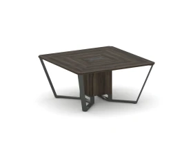 Стол переговорный квадратный ЛДСП/краш. металл 1600x1600x750 Стил Мит / Steel Meet images