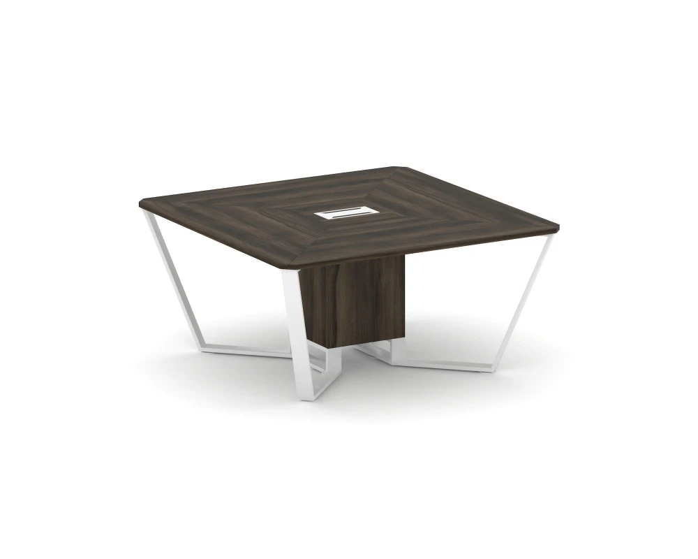 Стол переговорный квадратный ЛДСП/краш. металл 1600x1600x750 Стил Мит / Steel Meet