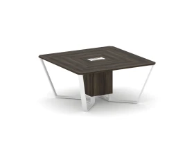 Стол переговорный квадратный ЛДСП/краш. металл 1600x1600x750 Стил Мит / Steel Meet images