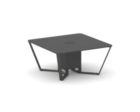 Стол переговорный квадратный ЛДСП/краш. металл 1600x1600x750 Стил Мит / Steel Meet images