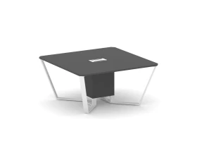 Стол переговорный квадратный ЛДСП/краш. металл 1600x1600x750 Стил Мит / Steel Meet images