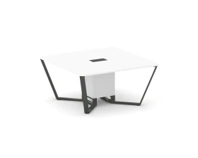 Стол переговорный квадратный ЛДСП/краш. металл 1600x1600x750 Стил Мит / Steel Meet images