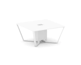 Стол переговорный квадратный ЛДСП/краш. металл 1600x1600x750 Стил Мит / Steel Meet images