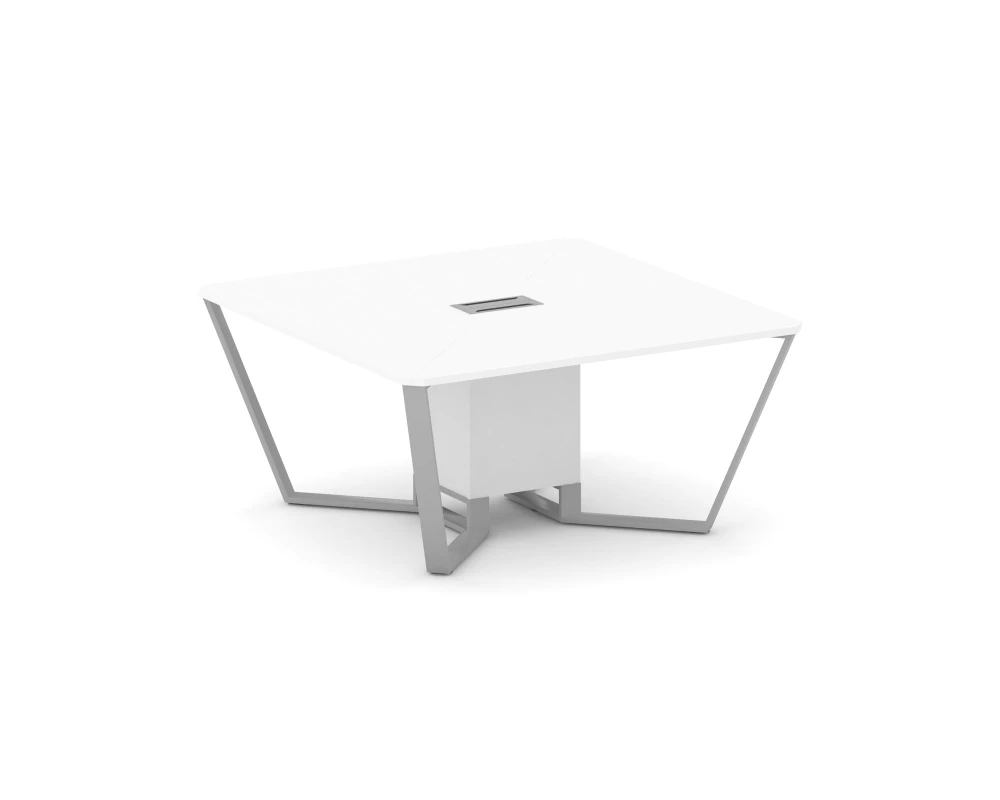 Стол переговорный квадратный ЛДСП/краш. металл 1600x1600x750 Стил Мит / Steel Meet