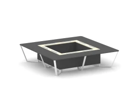 Стол переговорный квадратный ЛДСП/краш. металл/МДФ 3200x3200x750 Стил Мит / Steel Meet images