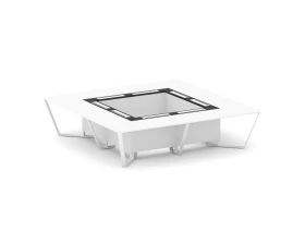 Стол переговорный квадратный ЛДСП/краш. металл/МДФ 3200x3200x750 Стил Мит / Steel Meet images