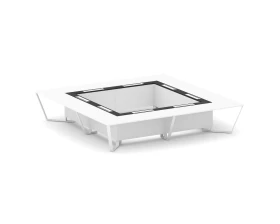 Стол переговорный квадратный ЛДСП/краш. металл/МДФ 4000x4000x750 Стил Мит / Steel Meet images