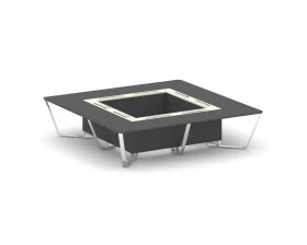 Стол переговорный квадратный ЛДСП/нерж. сталь/МДФ 3200x3200x750 Стил Мит / Steel Meet images