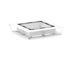 Стол переговорный квадратный ЛДСП/нерж. сталь/МДФ 4000x4000x750 Стил Мит / Steel Meet images