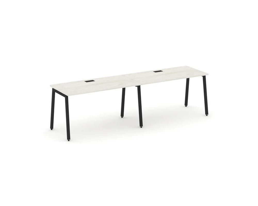 Рабочая станция 1 сторон. на А-образном каркасе 40 мм 2760х600х750 Стайл Проджект / Style Project