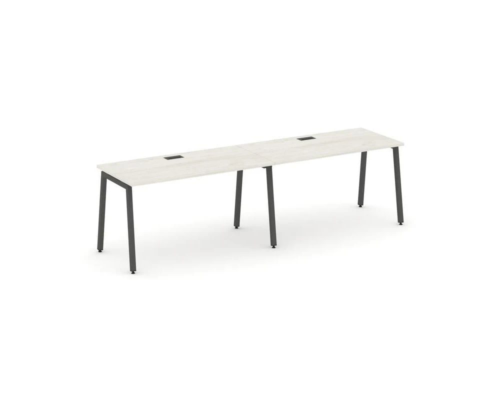 Рабочая станция 1 сторон. на А-образном каркасе 40 мм 3160х700х750 Стайл Проджект / Style Project