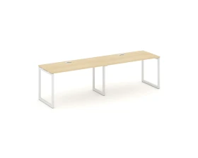 Рабочая станция 1 сторон. на О-образном каркасе 40 мм 2360x600x750 Стайл Проджект / Style Project images