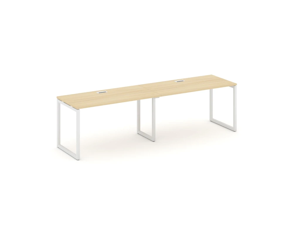 Рабочая станция 1 сторон. на О-образном каркасе 40 мм 2360x700x750 Стайл Проджект / Style Project