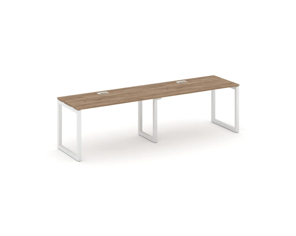 Рабочая станция 1 сторон. на О-образном каркасе 50 мм 2360x600x750 Стайл Проджект / Style Project