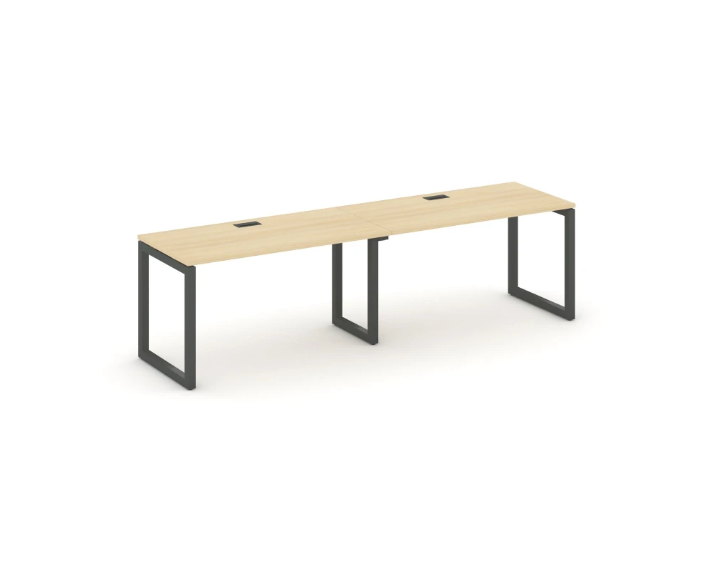 Рабочая станция 1 сторон. на О-образном каркасе 50 мм 2360x600x750 Стайл Проджект / Style Project