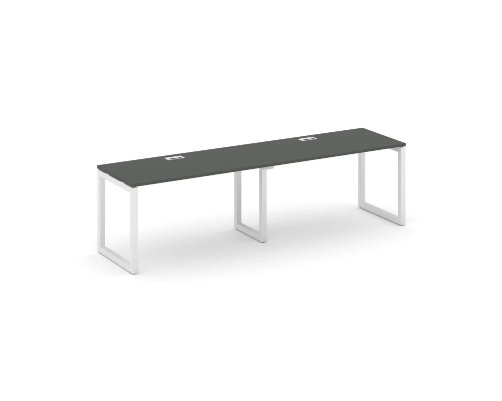 Рабочая станция 1 сторон. на О-образном каркасе 50 мм 2360x600x750 Стайл Проджект / Style Project