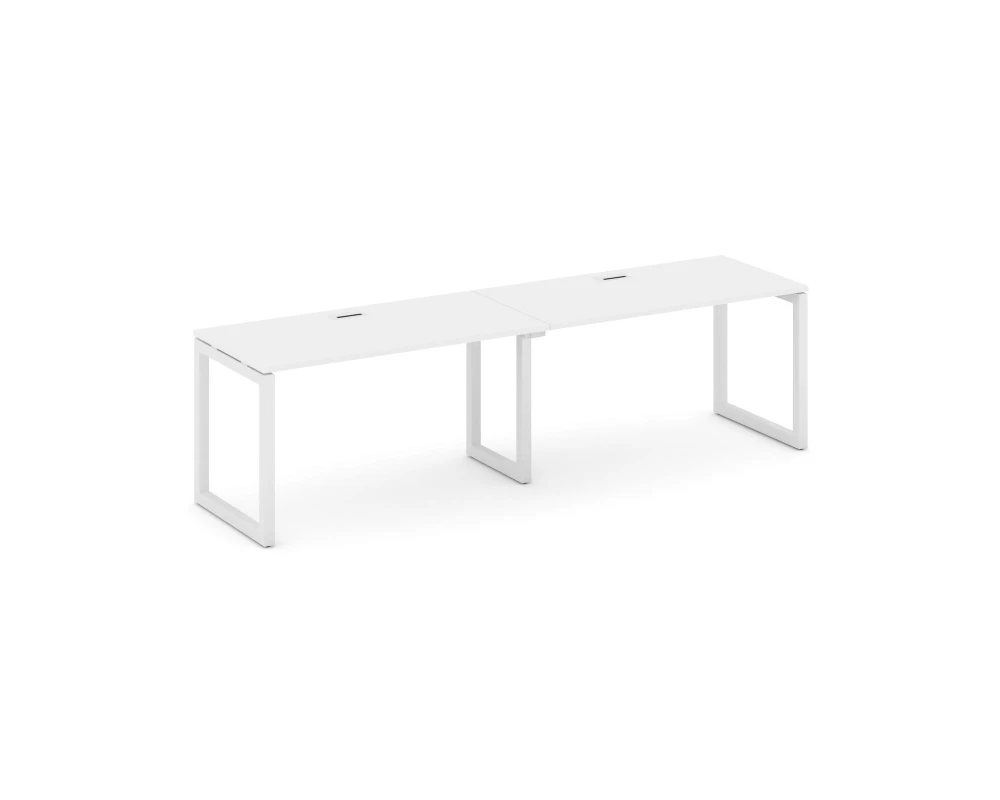 Рабочая станция 1 сторон. на О-образном каркасе 50 мм 2360x600x750 Стайл Проджект / Style Project